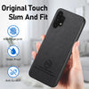 For Samsung Galaxy A32 4G Twill Fabric Leather Skin Back Phone Case(Black)