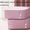 Multifunctional LED Light Cosmetic Mirror Cosmetic Bag Jewelry and Cosmetics Storage Box(Pink)