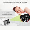 K11 Bluetooth Alarm Clock Speaker Creative Digital Music Clock Display Radio with Dual USB Interface, Support U Disk / TF Card / FM / AUX, EU Plug(White)