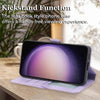 For Samsung Galaxy S23 5G Dreamy Butterfly Love Flower Embossed Leather Phone Case(Purple)