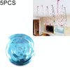5 PCS 70cm PVC Spiral Ornaments Christmas Kindergarten Classroom Birthday Party Scene Layout Hanging Sequin Ornaments(Light Blue)