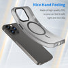For iPhone 13 Pro Max MagSafe Frosted Translucent TPU + PC Full Coverage Phone Case(Black)