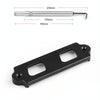 Car Aluminum Alloy Battery Fixing Bracket for Honda Civic 1988-2000(Black)