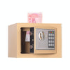 Small Home Safe Box 17cm Electronic Keypad Coin Slot - Gold