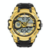 SANDA 6015 Men Multifunctional Waterproof Luminous Sports Watch(Black Gold)