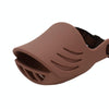 Soft Silicone Dog Muzzle, Small Brown, Anti-Bark Bite, Breathable