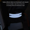 ISE MOUNT Outdoor Riding Reflective Pants Cuff Strap Elastic Night Running Sports Leg Safety Band(Fluorescent Orange)