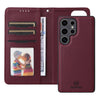 For Samsung Galaxy S25 Ultra 5G BETOPNICE BN-005 2 in 1 Detachable Imitate Genuine Leather Phone Case(Wine Red)