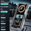 15W QI Protocol Wireless Car Charger Smart Induction Phone Holder(Silver)