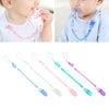 Baby Pacifier Clip Chain PP Holder Soother Pacifier Clips Leash Strap Nipple Holder for Infant Feeding(Pink)