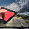 Car Glass Defogging Silicone Cleaning Scraper(Red)