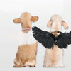 Small White Angel Pet Wings, Feather Fancy Dress Costume (S)