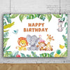 MDN08226 1.5m x 1m Animal Forest Cartoon Birthday Party Banquet Decoration Photo Background Cloth