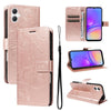For Samsung Galaxy A06 4G / 5G 3D Butterfly Embossed Pattern Flip Leather Phone Case(Rose Gold)