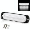 DC12V-24V / 18W Car Truck Emergency Strobe Flash Warning Light 6LEDs Ultra-thin Side Lights(White)