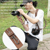 Cwatcun H90 Dual Camera Leather Strap Adjustable Multi-functional Convenient Camera Shoulder Strap, Color: 2.0 Brown