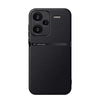 For Redmi Note 13 Pro+ 5G Global Litchi Leather Magnetic Full Coverage Shockproof Phone Case(Black)