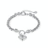 OPK 1325 Love Personalized Stainless Steel Bracelet, Color: Steel Color