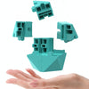 Three-Dimensional Intelligence Magic Cubes Puzzle Building Block Puzzle Decompression Toy( Yellow)