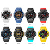 SMAEL 8043 Multifunctional Dual Display Shockproof Outdoor Waterproof Sports Quartz Watch(Black)