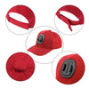PULUZ Baseball Hat with J-Hook Buckle Mount & Screw for GoPro, DJI OSMO Action and Other Action Cameras(Red)