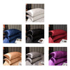 2 Pairs Ice Silk Pillowcase Home Textile Bedding, Size: 50x90cm(Blue)