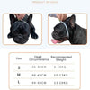 Bulldog Muzzle L Grey/Red - Breathable, Drinkable, Anti-Bite