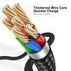ENKAY PD 20W 3A USB-C / Type-C to 8 Pin Fast Charging Nylon Braided Data Cable, Length:2m(Black)
