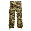 Mens Athletic Overalls Multi-Pocket Casual Pants, Size: 31(Camouflage Yellow)