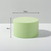 10 x 6cm Cylinder Geometric Cube Solid Color Photography Photo Background Table Shooting Foam Props (Green)