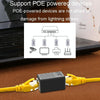 JINGHUA S61 Dual Pass-Through Header Network Cable Butt Connector Extender(Blue)