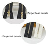 100 PCS No.3 Metal Copper Zipper Pants Placket Zipper, Specification: 15cm(Light Gold + Black)