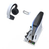 For PS5 Slim iplay HA-8006 Console Multifunctional Cooling Dock Handle Dual Charging Stand Handle Headphone Organizer(Black)