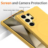 For Samsung Galaxy S25 Ultra 5G Wave Texture MagSafe Magnetic Liquid Silicone Phone Case(Yellow)