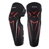 MOTOLSG 2 in 1 Knee Pads Motorcycle Bicycle Riding Warm Fleece Soft Protective Gear (Black Red)