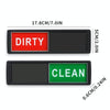 Dishwasher Magnet Clean Dirty Sign Double-Sided Refrigerator Magnet(Silver Gray White)