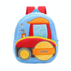 3D Cartoon Trucks Cars Plush Kids Backpack Children School Bags(Enginer)