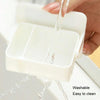 4pcs Powder Puff Egg Storage Box Breathable Wall Mounted Plastic Case(White)