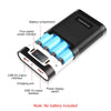 HAWEEL DIY 4x 18650 Battery (Not Included) 10000mAh Dual-way QC Charger Power Bank Shell Box with 2x USB Output & Display, Support PD / QC / SCP / FCP / AFC / PPS / PE (Black)