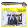 4.5cm 10pcs /Pack HENGJIA Spaghetti Worm T-Tail Soft Bait Spiral Fishing Dummy Lures(Color 2)