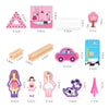 298 PCS Children Building Master Wooden Toy 3D Assembled Model