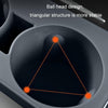 For Tesla Model3/Y Central Water Cup Limiter Silicone Coaster(Black)