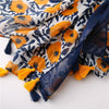 180 X 85cm  Women Cotton And Linen Scarf Retro Splicing Bohemian Printed Silk Shawl SL2003-015