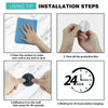 2pcs Stainless Steel Hooks Kitchen Bathroom Storage Behind Door Hooks With Adhesive, Style: Square White