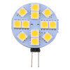 G4 12 LEDs SMD 5050 144LM 2800-3200K Stepless Dimming Energy Saving Light Pin Base Lamp Bulb, DC 12V(Warm White)