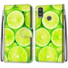 For Alcatel 1L (2021) Coloured Drawing Cross Texture Horizontal Flip PU Leather Case with Holder & Card Slots & Wallet & Lanyard(Green Lemon)
