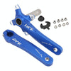 JIANKUN IXF Mountain Bike Hollow Crank Modified, Style:Left and Right Crank(Blue)