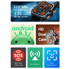 LOKMAT APPLLP 4 MAX 2.02-Inch Android 8.1 Full Network Wifi Card Bluetooth Smart Watch(Silver 64G)