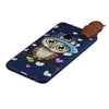 For Huawei P Smart 2019 Shockproof Cartoon TPU Protective Case(Blue Owl)