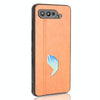 For Asus ROG Phone 5 Shockproof Sewing Cow Pattern Skin PC + PU + TPU Case(Orange)
